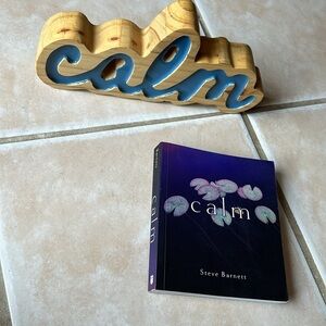 Free W/Purchase Calm Sign Home/Office Decoration and Book Set